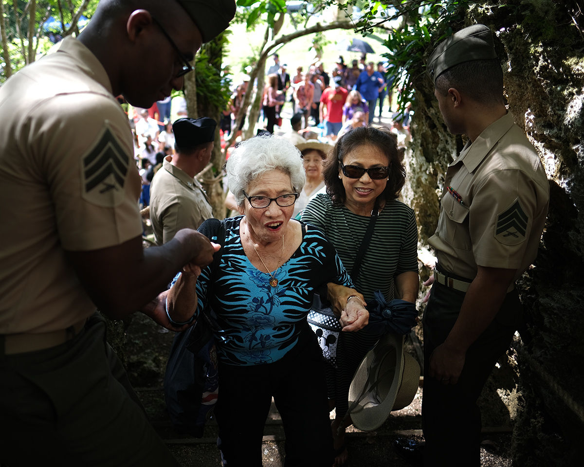 Guam in Photos 2019 - July - Residents visit Fena Cave